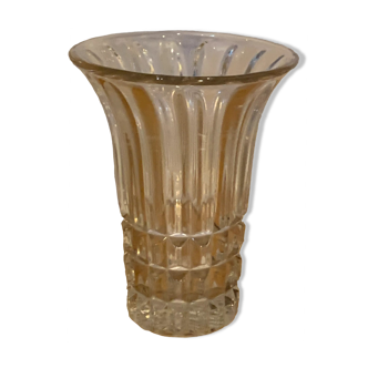 Vase en cristal forme tulipe