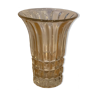 Vase en cristal forme tulipe
