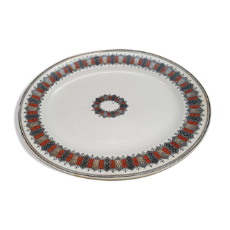 vintage oval dish in English earthenware