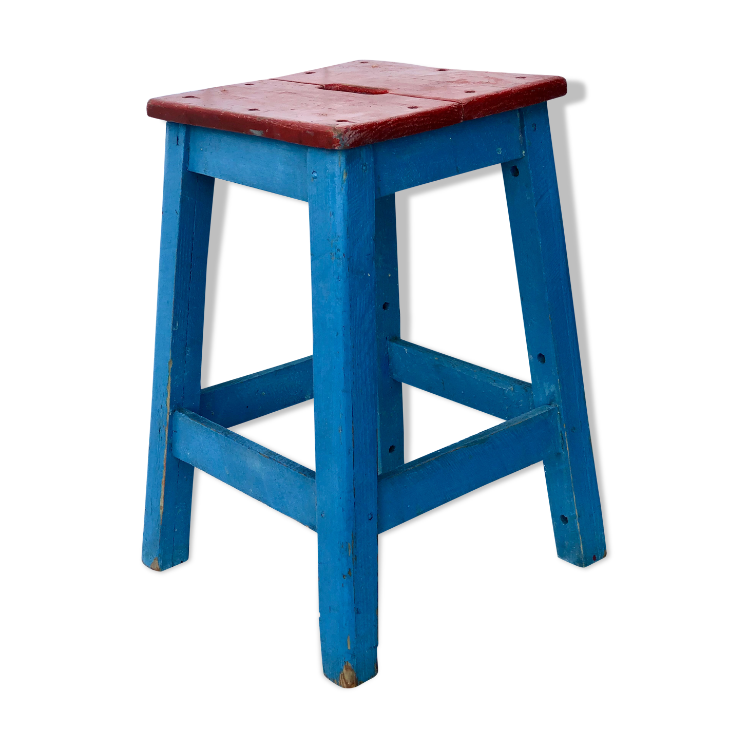 Wooden workshop stool