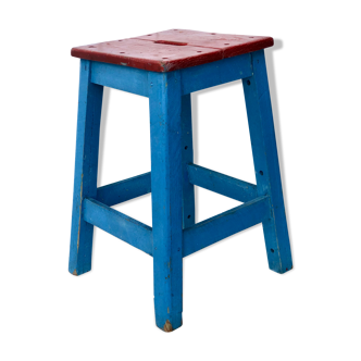 Wooden workshop stool