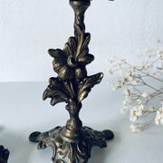 Paire de bougeoirs en bronze XIXe