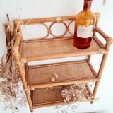 Old rattan shelf