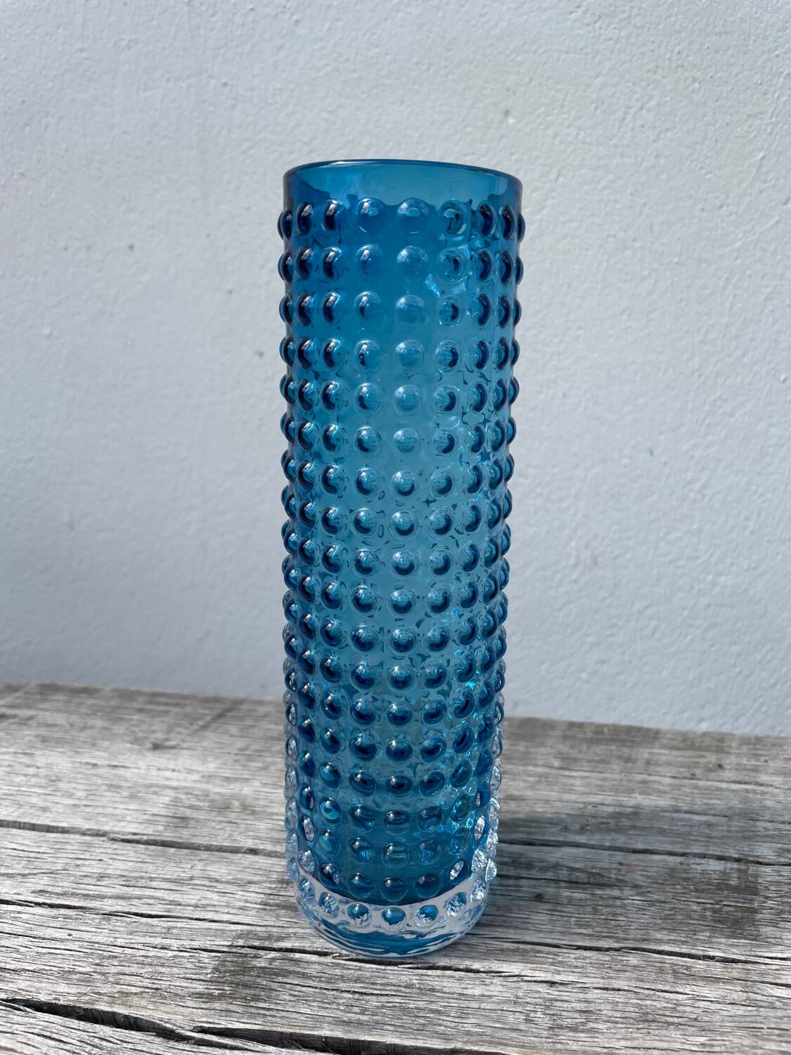 Gral blue glass vase 1960