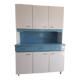 Blue and white formica sideboard