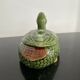 Candy ceramic jar with empty lid pocket