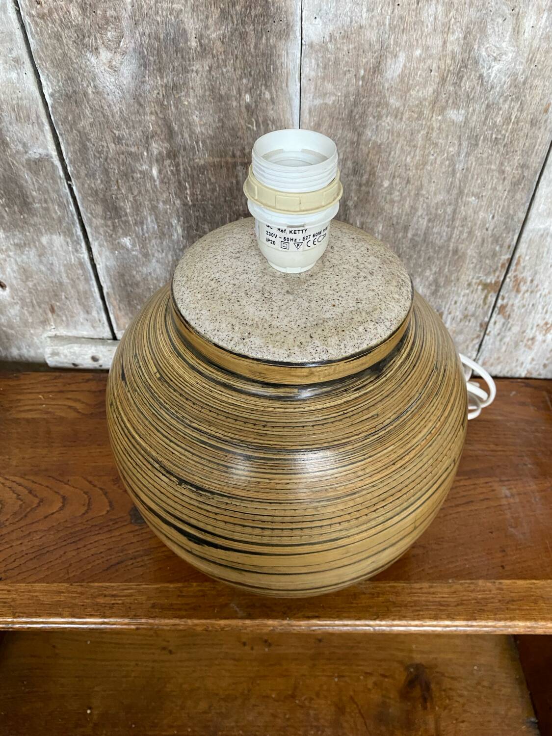 Old lamp base reference kelly vintage ceramic