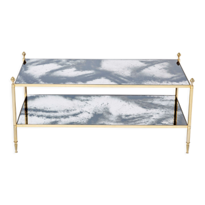 Table basse laiton chrome