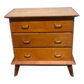 oak commode with tapered legs 1950