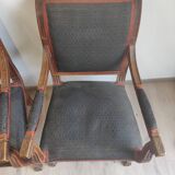 Pair of armchair epoque Ier empire style return of egypyte