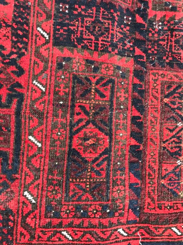 Carpet former Turkmen Belutch done Afghan hand 94 X 184 CM