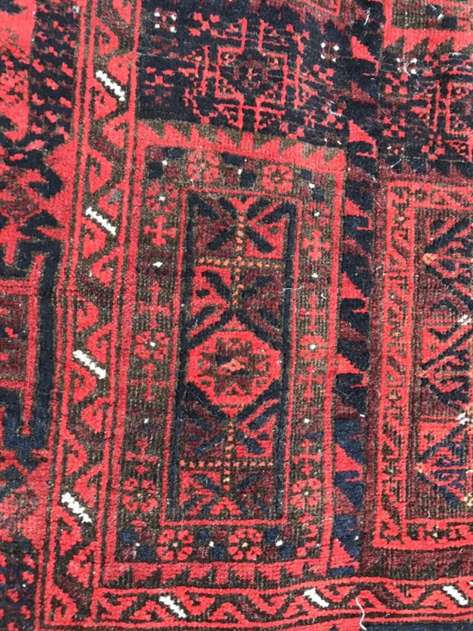 Carpet former Turkmen Belutch done Afghan hand 94 X 184 CM