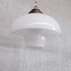 Mid-century three tone glass philips pendant light