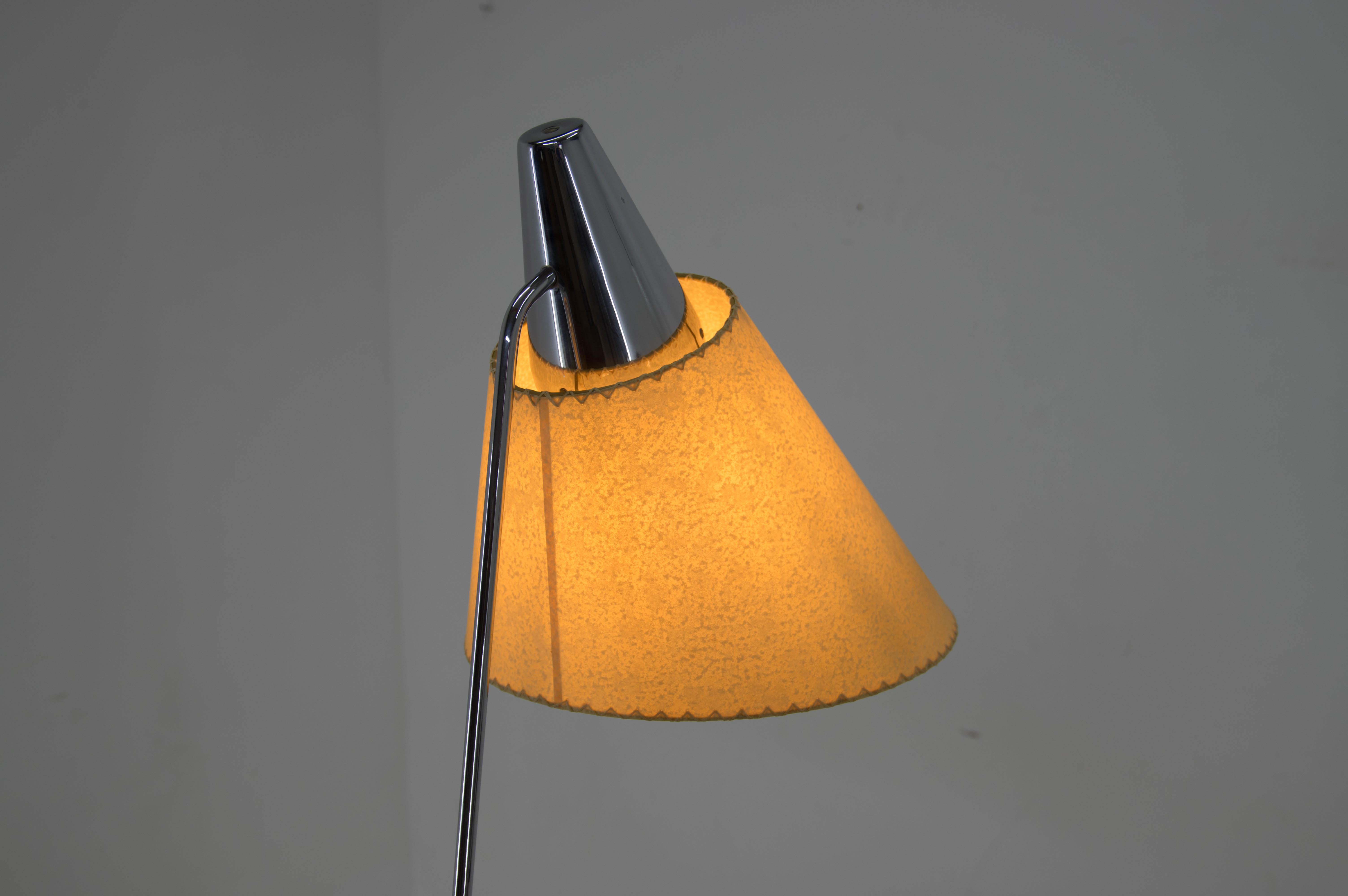 Floor lamp by Hurka for Napako, 1950s, restored
