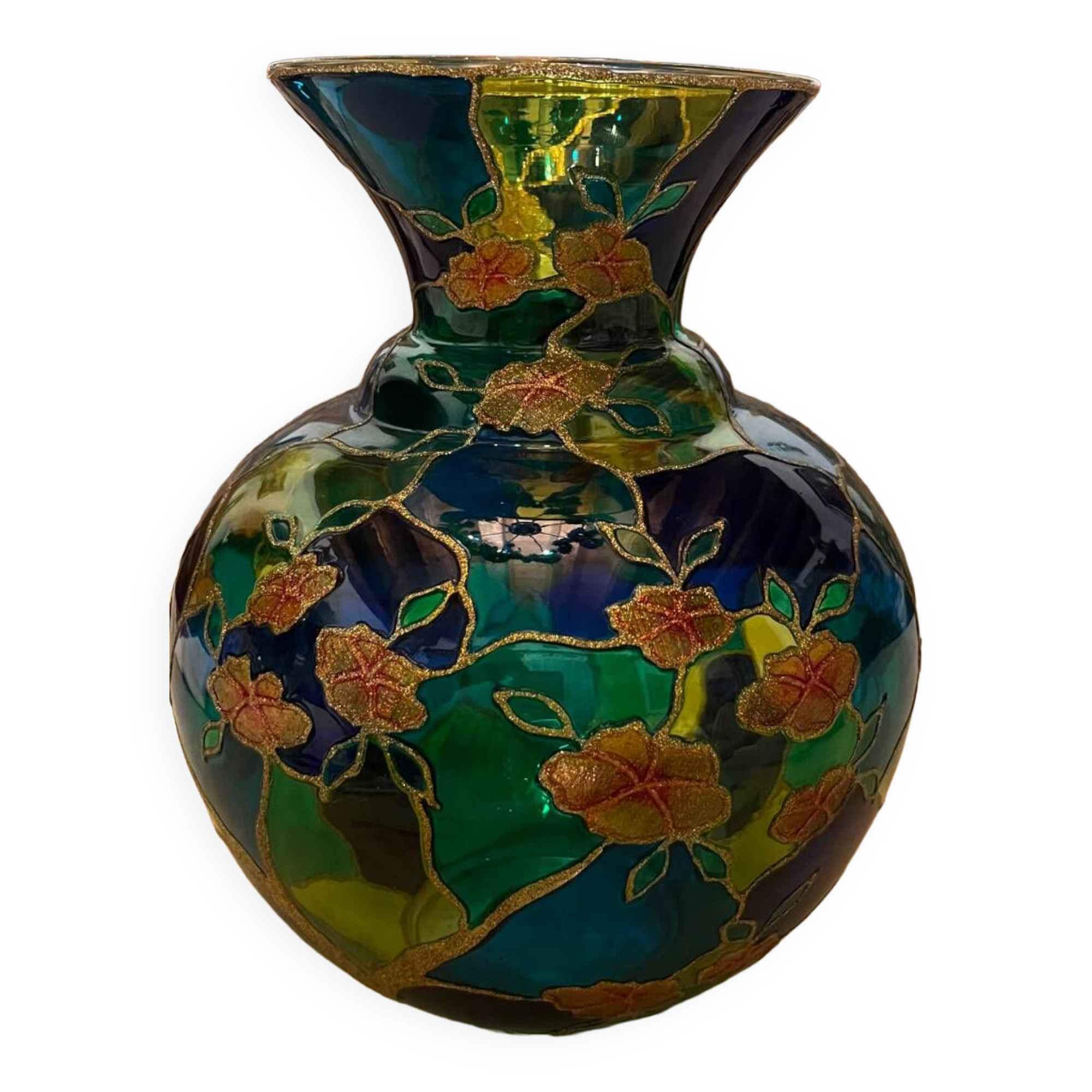Palita multicolor glass vase
