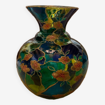 Vase en verre multicolore  Palita