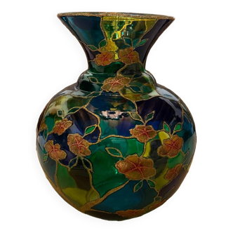 Vase en verre multicolore  Palita