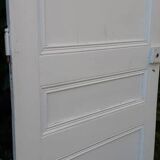 Communication door h216.5x87cm old paneled, molded