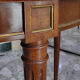 Louis XVI dining table in cherry and bronze