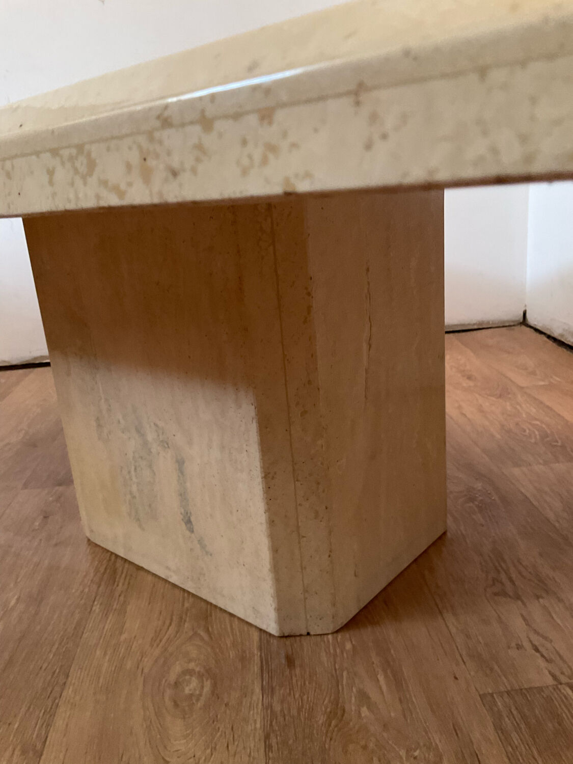 Travertine coffee table from the 70s