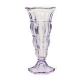 Purple Art Deco Vase Pressed Glass 1930s