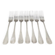 6 Christofle forks in silver metal Christofle model Fidélio Baguette