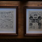 Original lithographs on Paris (maps)