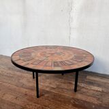 round coffee table Roger Capron Vallauris
