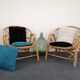 Deux fauteuils en rotin