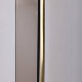 Vintage 1980s floor lamp in gold-plated brass and glass, designed by Relux