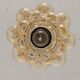 Amber bubble pendant lamp by Helena Tynell for Limburg 60s/70s