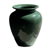 Grand vase en céramique vert d'eau profond H26 D22