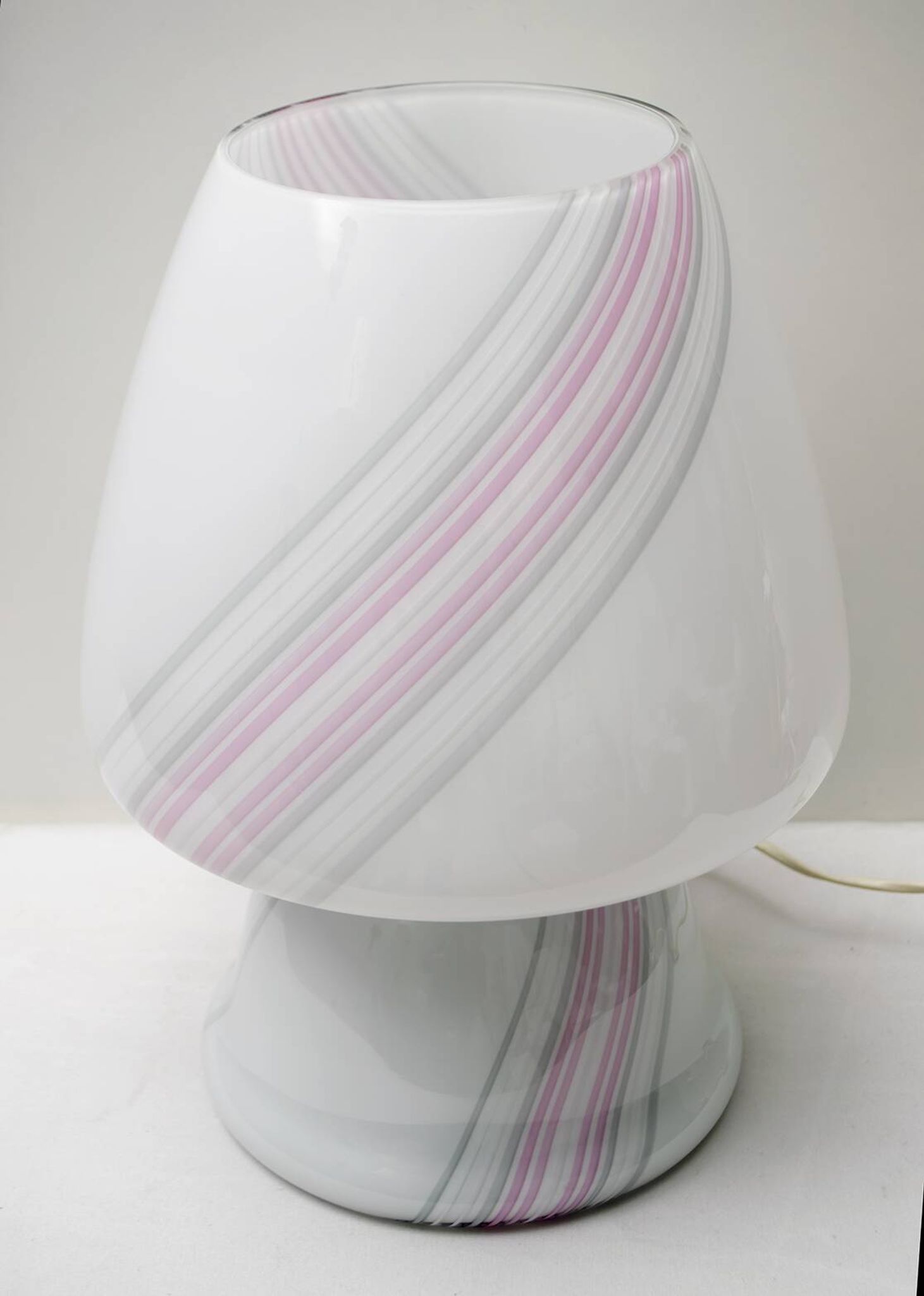 Lampe de table moderne en verre de Murano, "Incamiciato", 1980