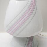 Lampada da tavolo moderna in vetro di Murano, "Incamiciato", 1980