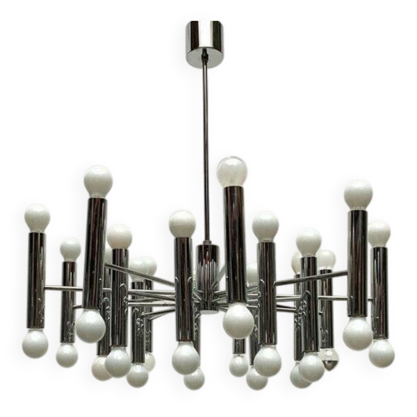 Lustre allemand de l'ère spatiale du milieu du siècle de Doria Leuchten, années 1960