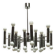 German lustre from the mid-century space age by Doria Leuchten, 1960s.