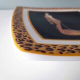 Art deco plate with erte drawing
