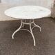 Sheet metal garden table