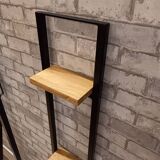 Steel and oak shelf