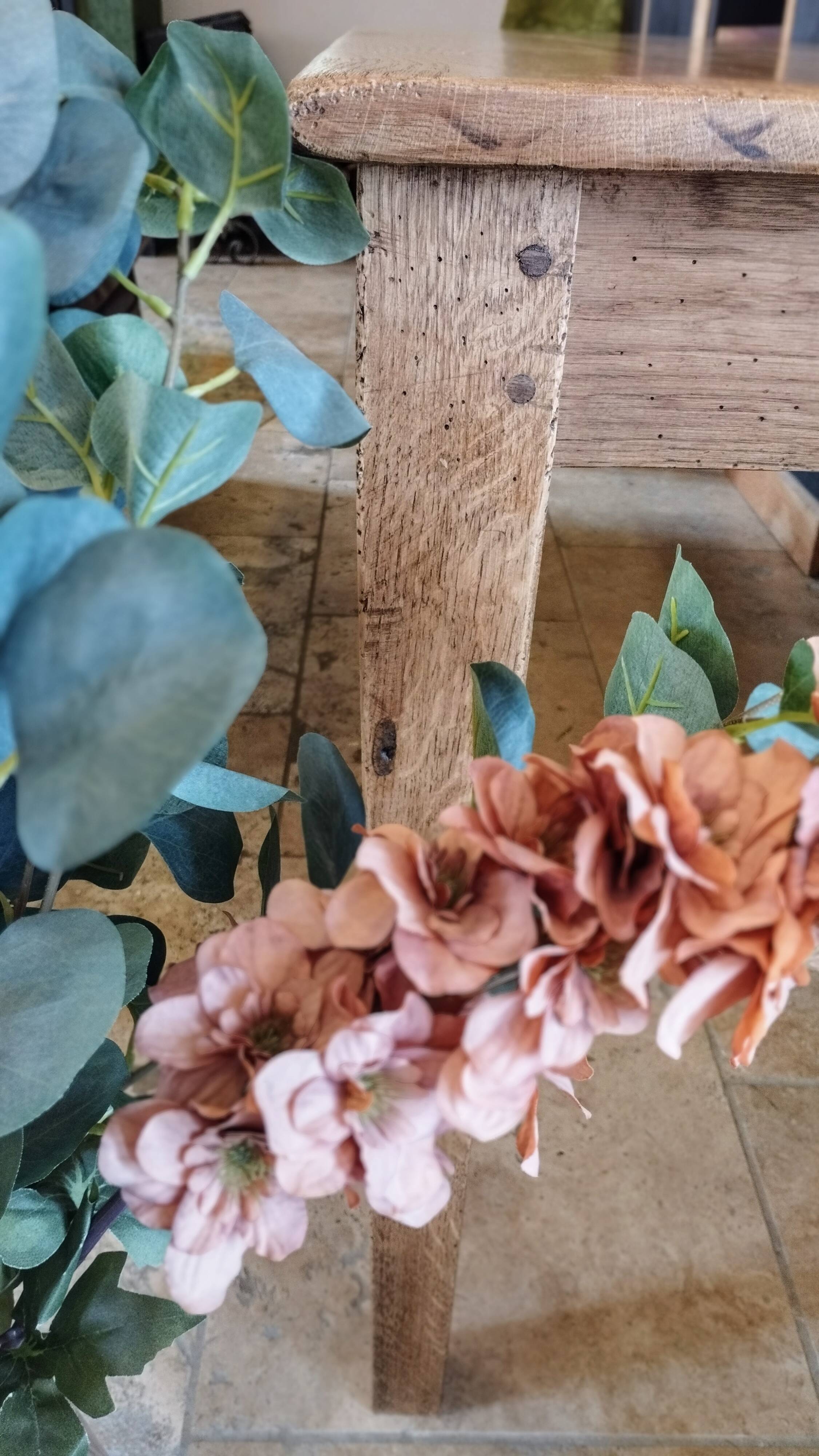 Solid oak farmhouse table 220cm x 75cm