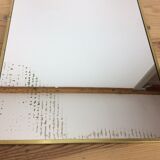 2 miroirs dorés 121 x 37 cm