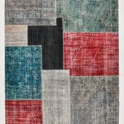 7x10 distressed multciolor vintage rug 301x220cm