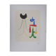 Joan Miró: Surrealist Couple, signed lithograph