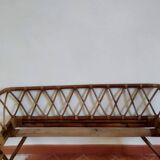 Pair of rattan beds from the 50s-60s