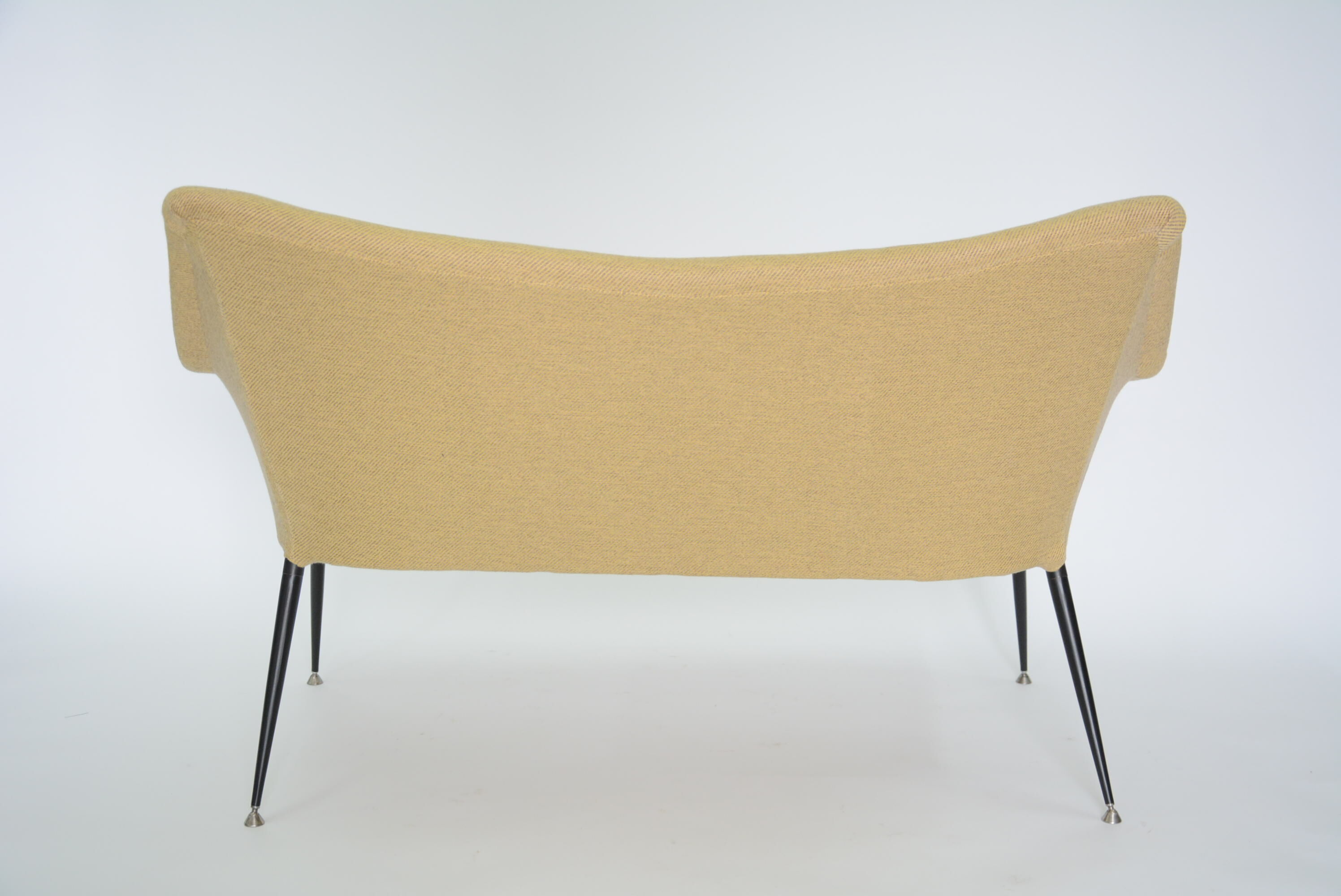 Banquette coquille carré jaune