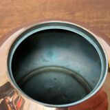 Metal and teak teapot from the mid-century, 1960s.