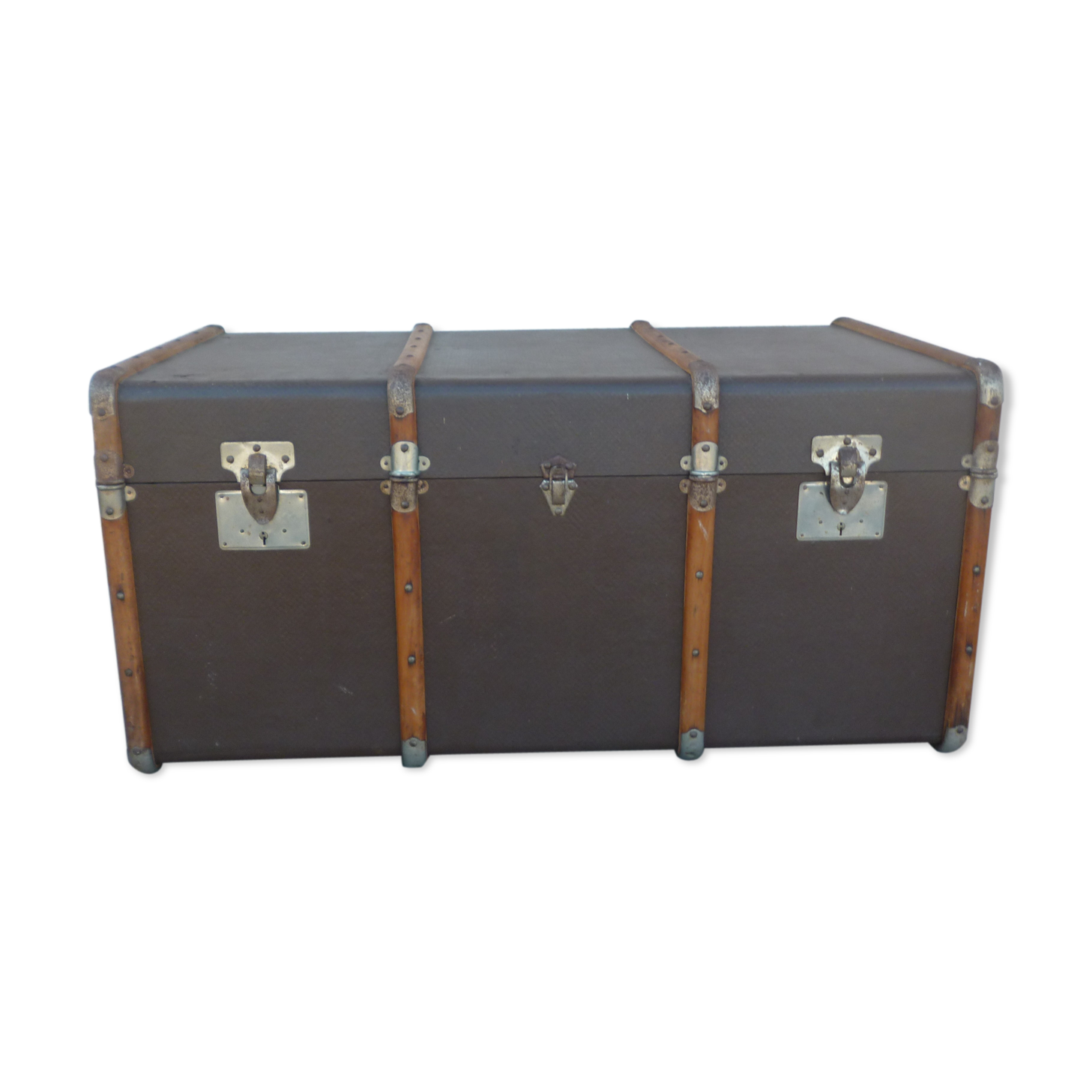 Old travel trunk