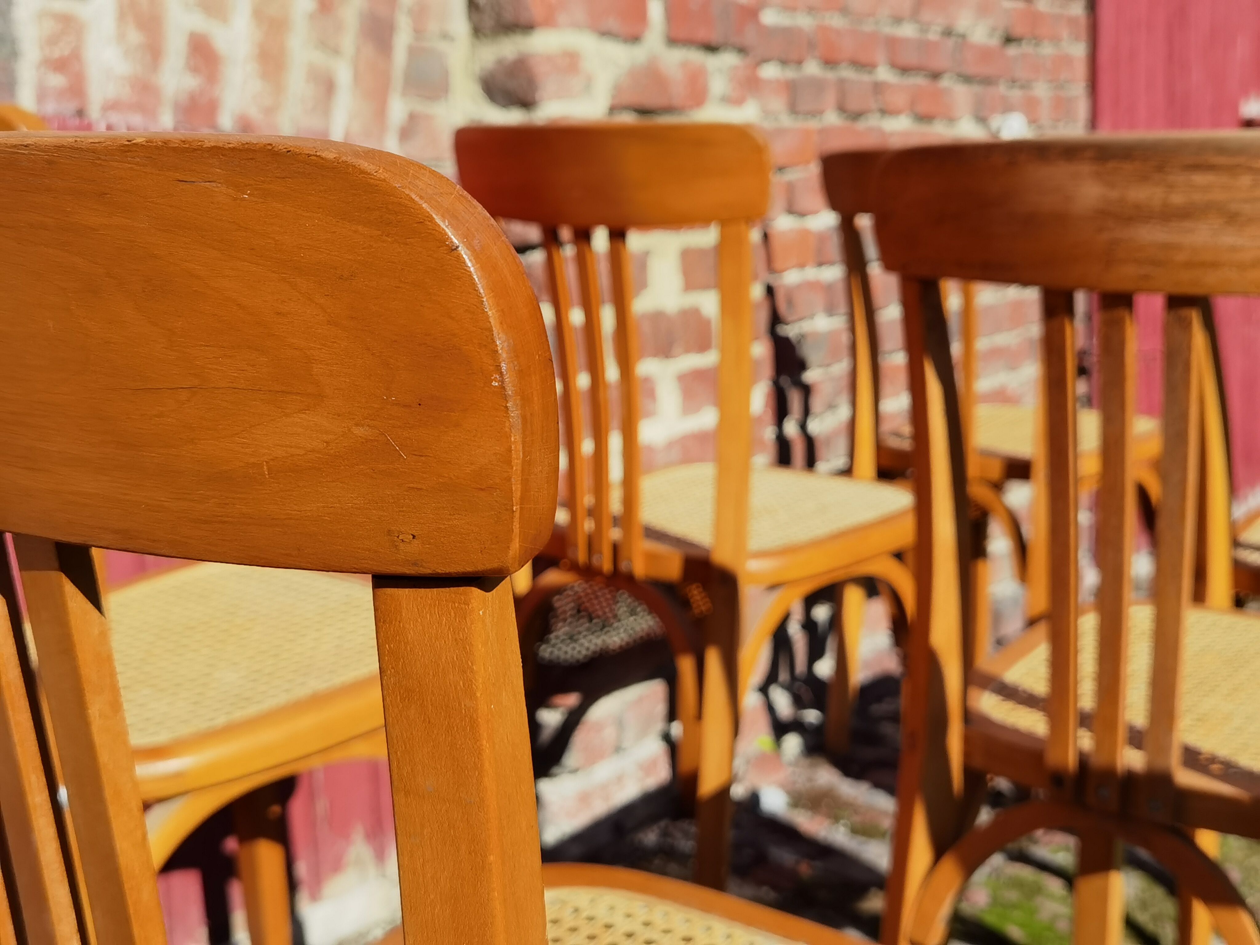 Lot of Stella cane chairs