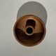 Circular teak monoxyle candle holder D12 H3