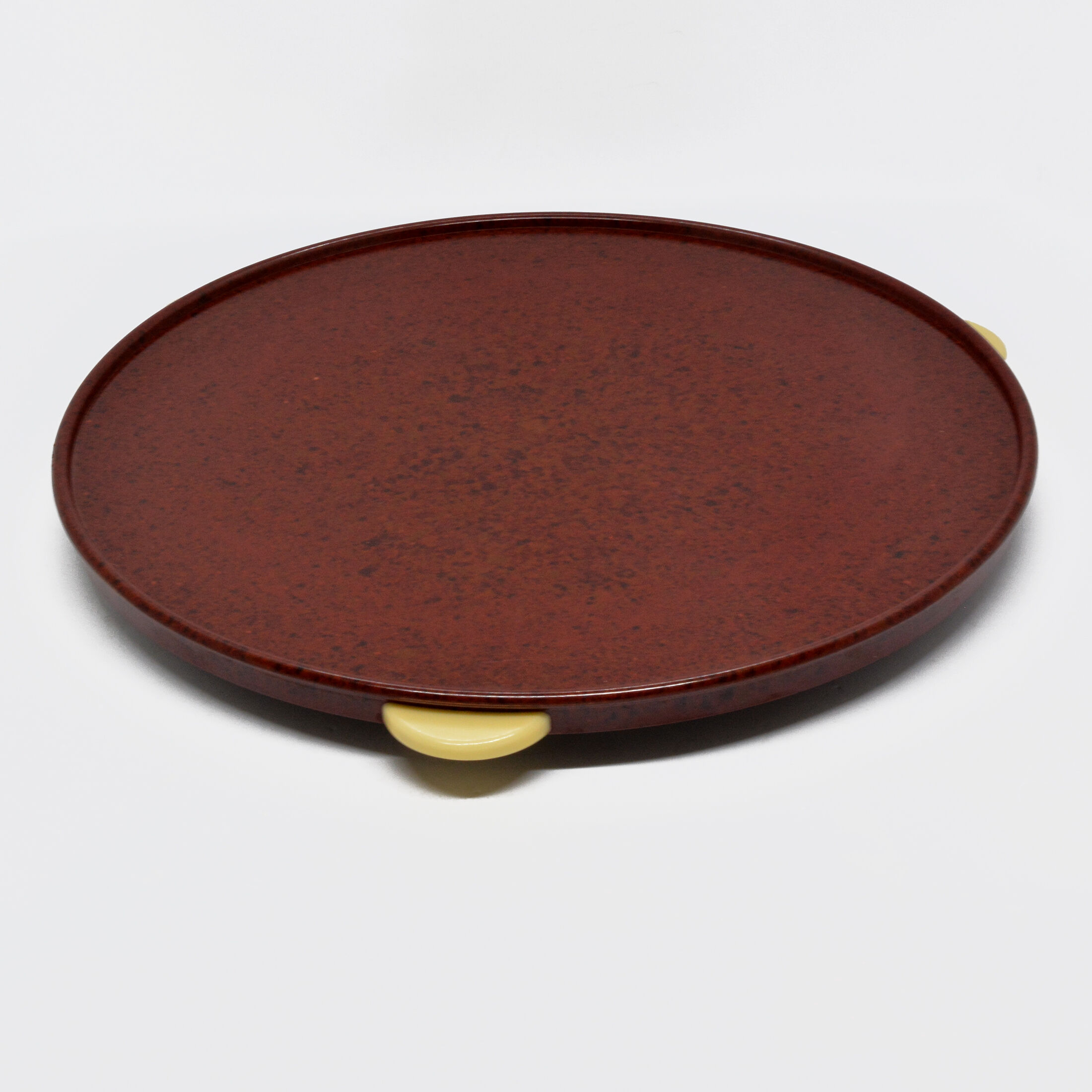 Bakelite tray kreutz art deco rotary cake dish, germany, 1930s
